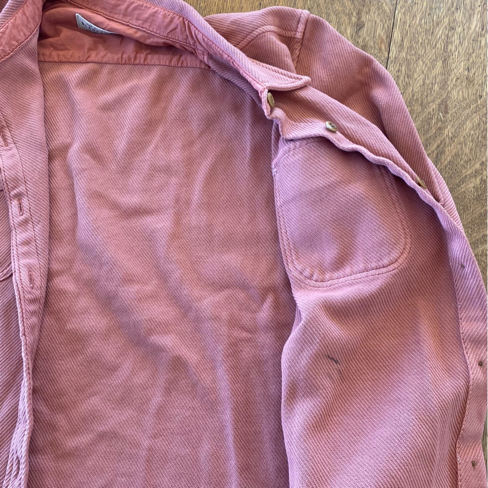 Outerknown Blanket Shirt Peach Button Down Shirt - Picture 4 of 12